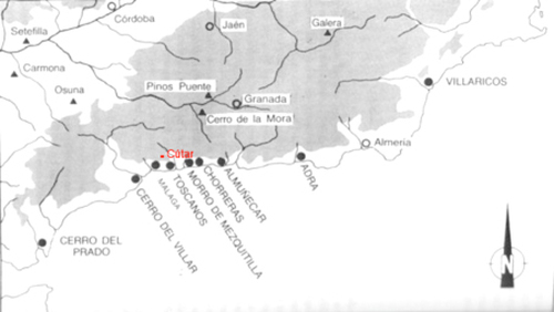 Cútar Map